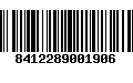 Código de Barras 8412289001906