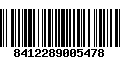 Código de Barras 8412289005478