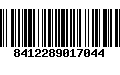 Código de Barras 8412289017044