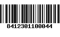 Código de Barras 8412301100044