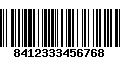Código de Barras 8412333456768