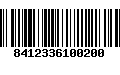 Código de Barras 8412336100200