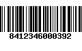 Código de Barras 8412346000392