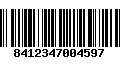 Código de Barras 8412347004597