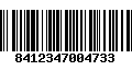 Código de Barras 8412347004733