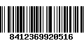 Código de Barras 8412369920516