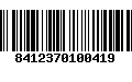 Código de Barras 8412370100419
