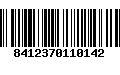 Código de Barras 8412370110142