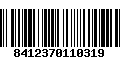 Código de Barras 8412370110319