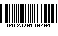 Código de Barras 8412370110494
