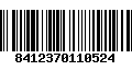 Código de Barras 8412370110524
