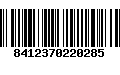 Código de Barras 8412370220285