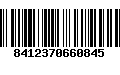 Código de Barras 8412370660845