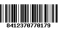 Código de Barras 8412370770179