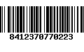 Código de Barras 8412370770223