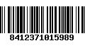 Código de Barras 8412371015989