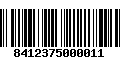 Código de Barras 8412375000011