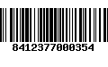 Código de Barras 8412377000354