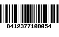 Código de Barras 8412377100054