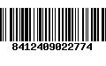 Código de Barras 8412409022774