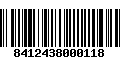 Código de Barras 8412438000118