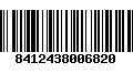 Código de Barras 8412438006820