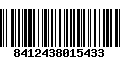 Código de Barras 8412438015433