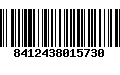 Código de Barras 8412438015730