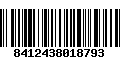 Código de Barras 8412438018793