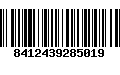 Código de Barras 8412439285019