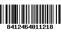 Código de Barras 8412464011218