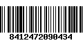 Código de Barras 8412472090434