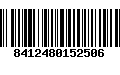 Código de Barras 8412480152506