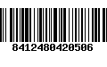 Código de Barras 8412480420506