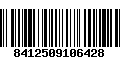 Código de Barras 8412509106428