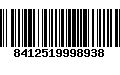 Código de Barras 8412519998938