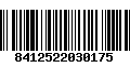 Código de Barras 8412522030175