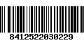 Código de Barras 8412522030229