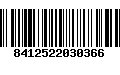 Código de Barras 8412522030366