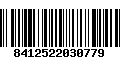 Código de Barras 8412522030779
