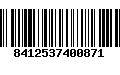 Código de Barras 8412537400871