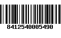 Código de Barras 8412540005490