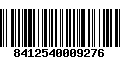 Código de Barras 8412540009276