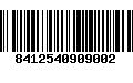 Código de Barras 8412540909002