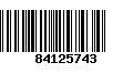 Código de Barras 84125743