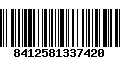 Código de Barras 8412581337420