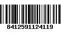 Código de Barras 8412591124119