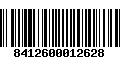 Código de Barras 8412600012628