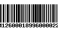 Código de Barras 84126000189960000229