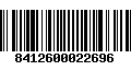 Código de Barras 8412600022696